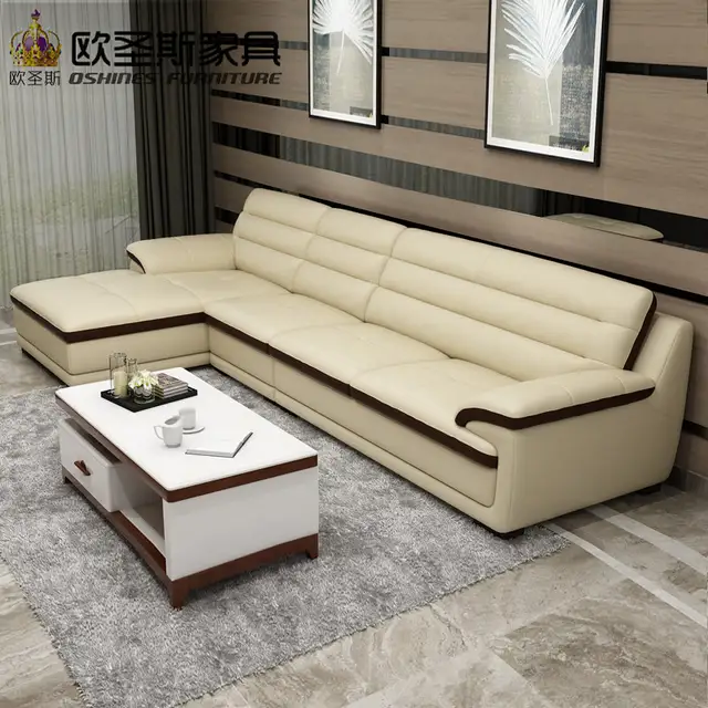 Roma Modern L Shape Sectional Softline Synthetic Leather Corner Germany Living Room Heated Sofa With Single Chair Chaise