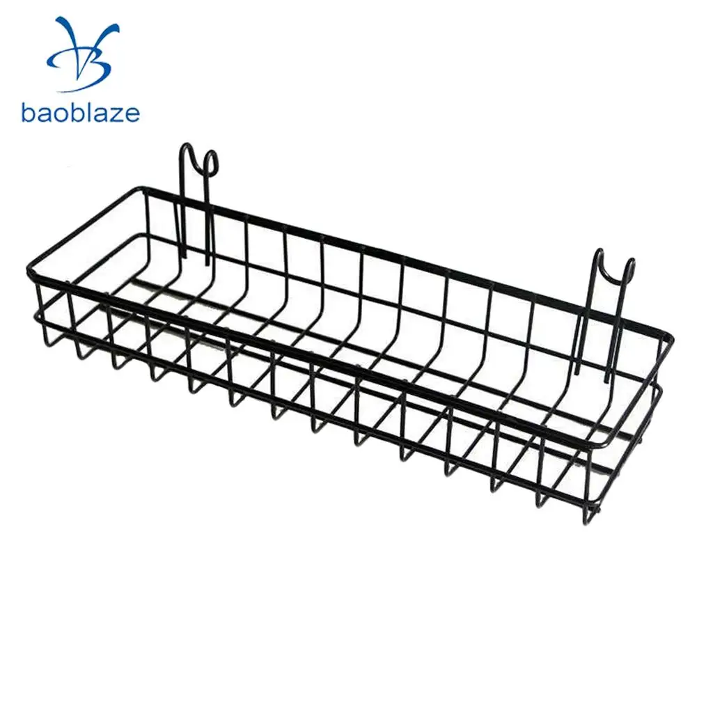 Mesh Wall Metal Wire Basket Wire Storage Shelf Rack Home Decor 30x10x5cm / 40x10x5cm