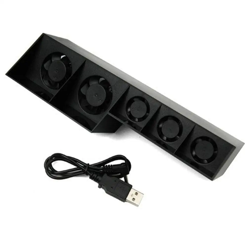 Hobbylan USB внешний турбо контроль температуры охлаждения 5 Вентилятор Кулер для sony PS4 для playstation 4 с зарядным кабелем d20