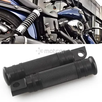 

1pair Black Aluminum Footrest FootPeg Pedals For Harley XL883 1200 Touring Sportster V-Rod Fat Bob Drop Shipping
