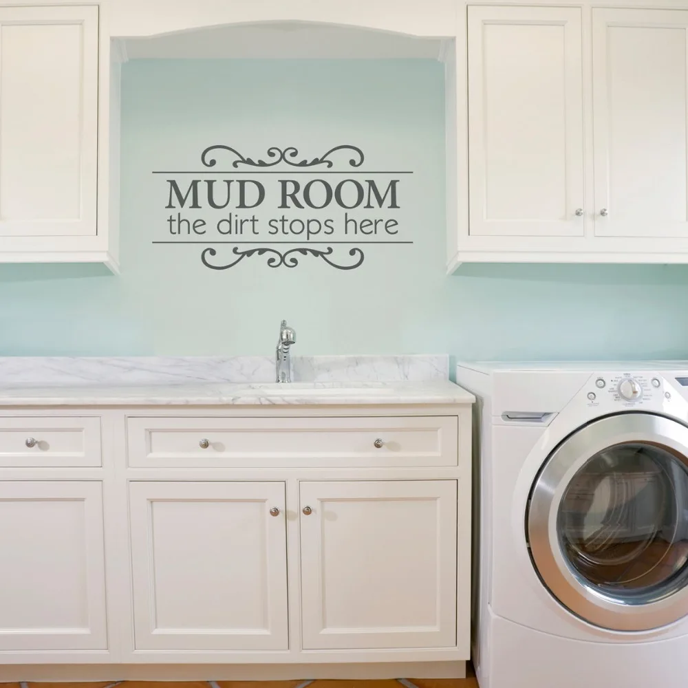 Mud Room Wall Decal Quotes Mud Room The Dirt Stops Here Characters Laundry Rooms Wall Stickers