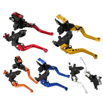 

1 Pair 7/8" (22mm) Universal Motorcycle Brake Clutch Master Cylinder Reservoir Levers