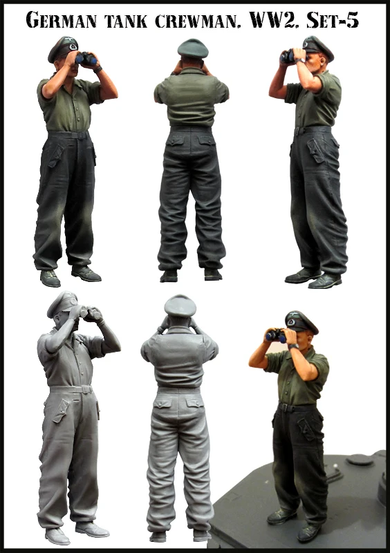 1/35 набор моделей фигурок из смолы немецкий танк Второй мировой войны CREWMAN