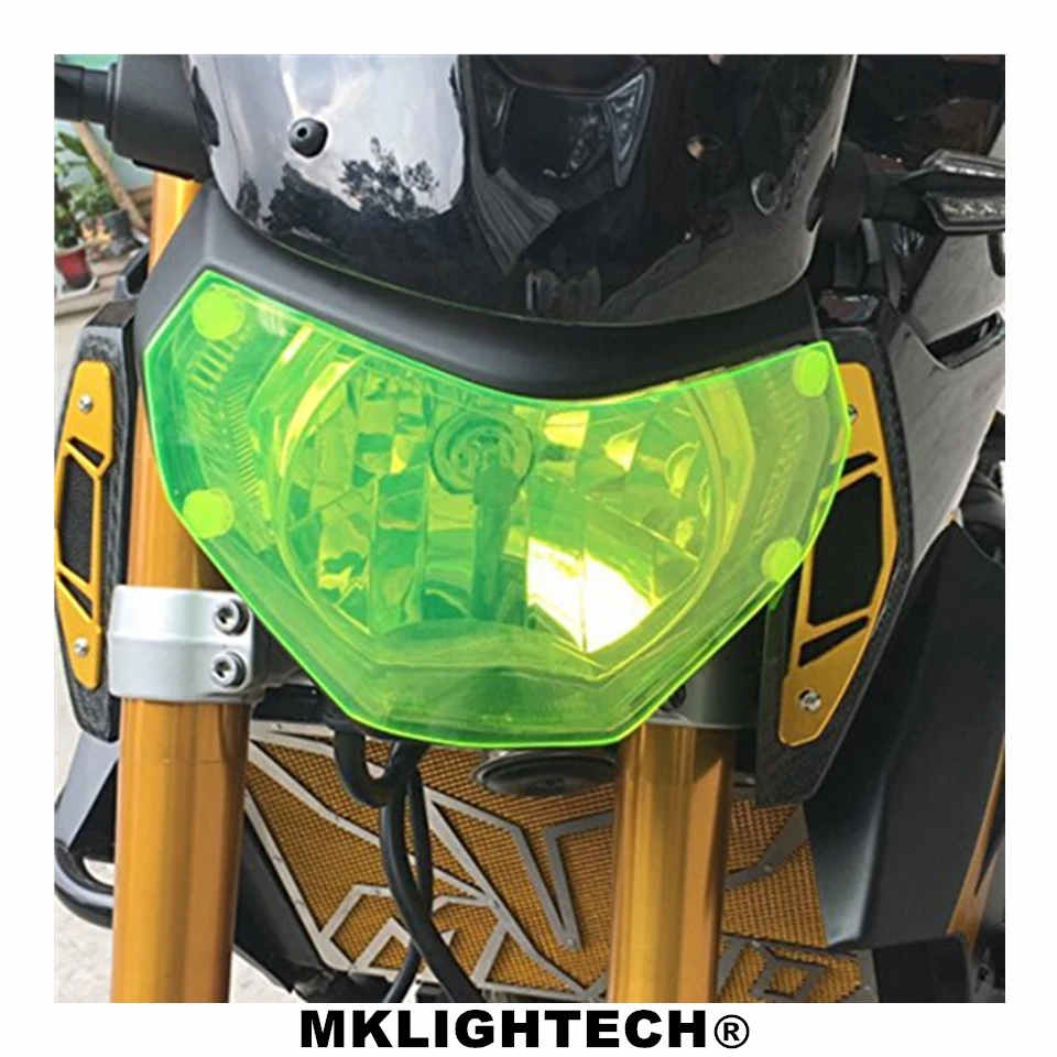 

MT 09 Motorbikes Accessoris ABS Headlight Protector Cover Screen Lens For YAMAHA MT-09 2014-2016