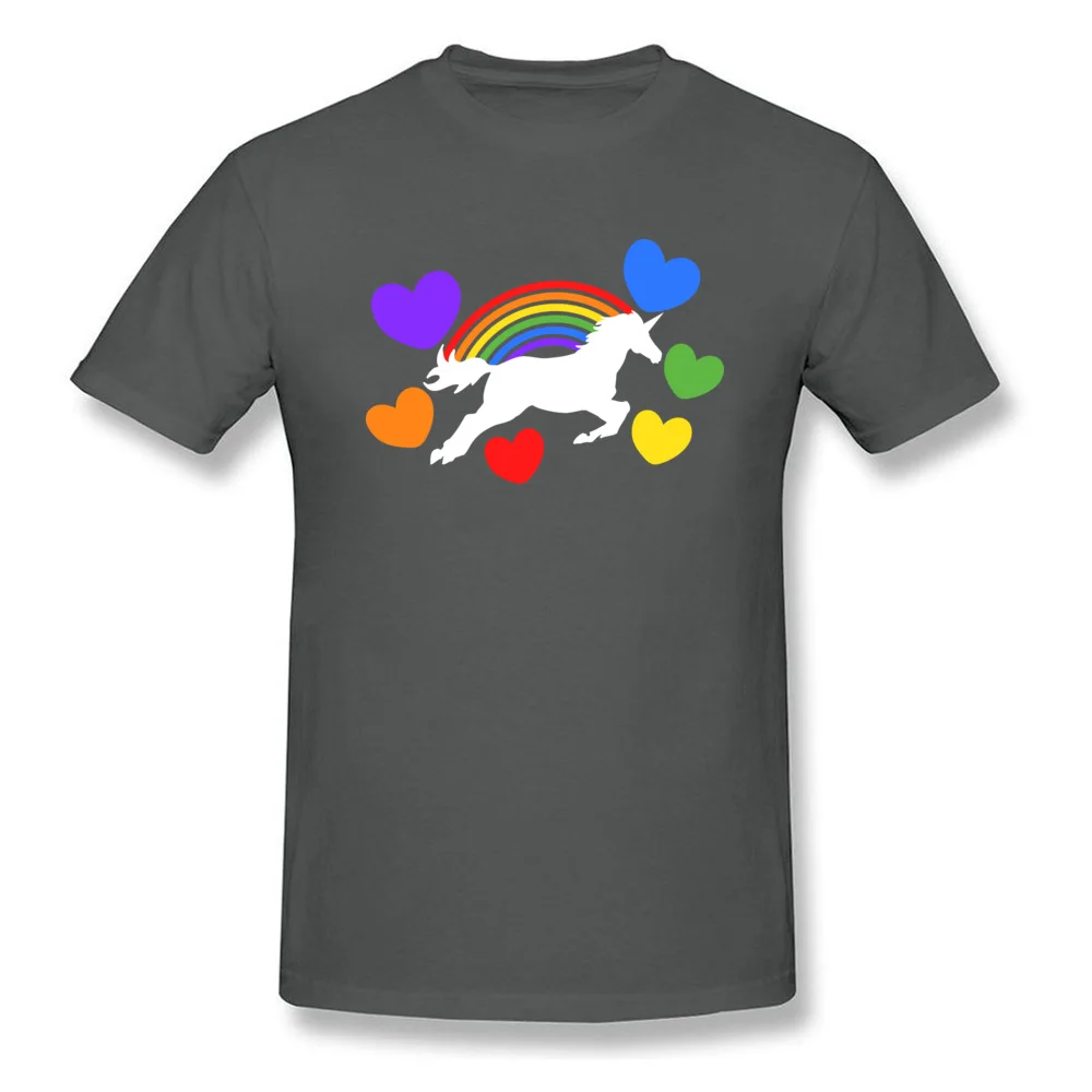 Unicorn Lover Printed On Autumn Pure Cotton Round Collar Mens Tops Shirt Printed Clothing Shirt Classic Short Sleeve T Shirts Unicorn Lover carbon