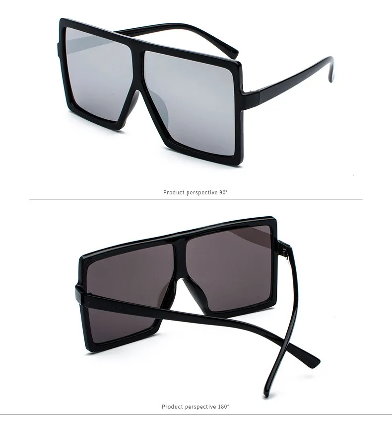 Yooske негабаритных квадратные Солнцезащитные очки для женщин Для женщин Винтаж Брендовая Дизайнерская обувь градиентные линзы оттенков Защита от солнца Очки Для мужчин большой Рамки хип-хоп Очки