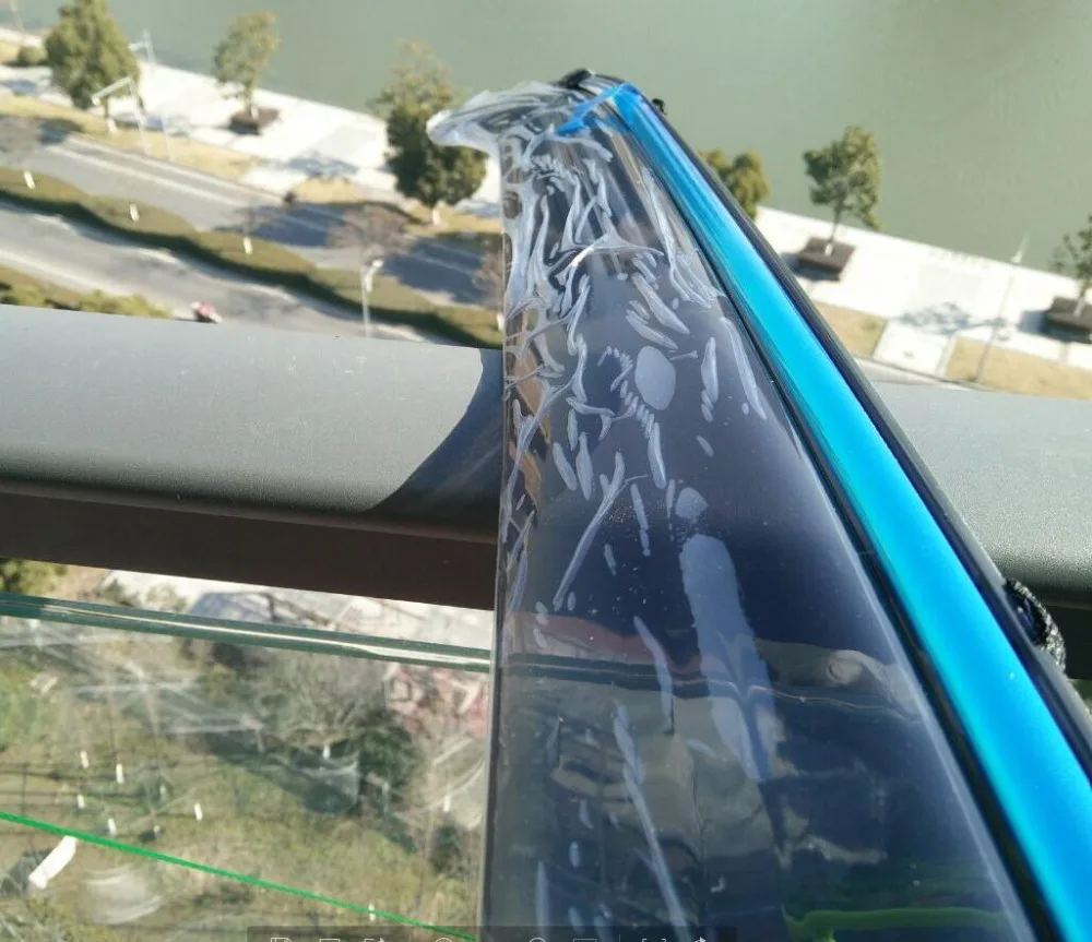 Ford Ecosport 2015 2014 2013 Sun Rain Window Deflectors vent visor Protective Exterior Awning Cover Accessories Trims