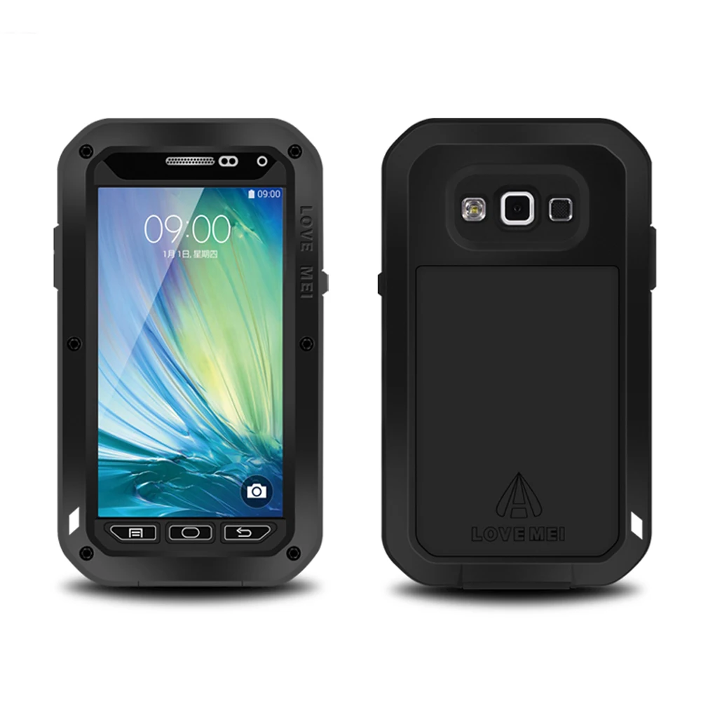 bilder für FÜR Samsung A5 2015 Fall Metall Aluminium Rüstung Wasserdicht Stoßfest + Gorilla-glas Telefonabdeckung FÜR Samsung Galaxy A5 2015 fall bilder für FÜR Samsung A5 2015 Fall Metall Aluminium Rüstung Wasserdicht Stoßfest + Gorilla-glas Telefonabdeckung FÜR Samsung Galaxy A5 2015 fall