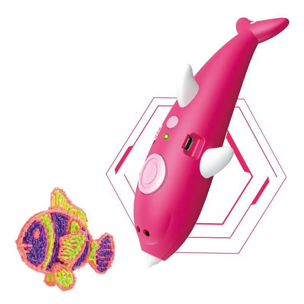 

Children Toy 3D Printing Pen DIY Doodle Art Wireless Drawing Graffiti Tool Gift ABS