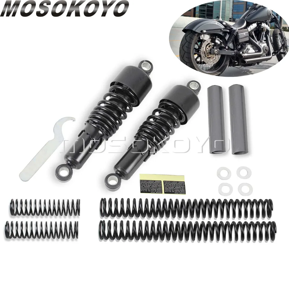 Black Drop in Shock Absorbers 10.5" Shocks Front Rear Lowering Slammer