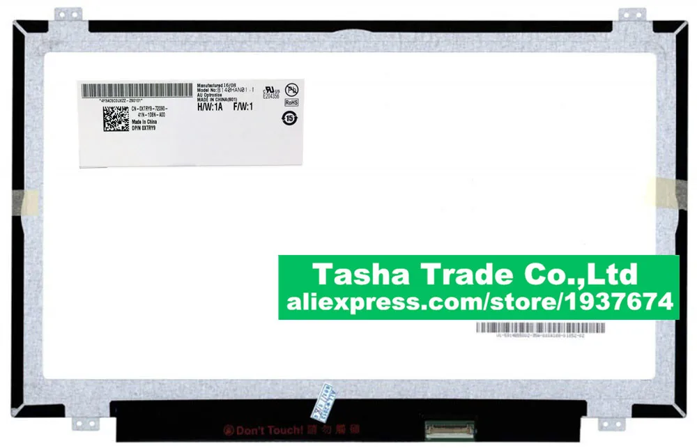 

New Original AU Optronics Laptop Screen B140HAN01.1 MATTE LCD Screen IPS FHD 1920*1080 eDP 30pin 14.0 inch