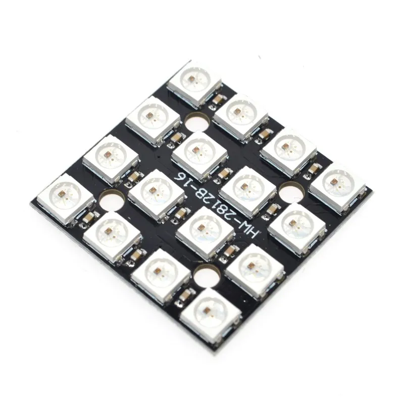 

WS2812B 4*4 16-Bit Full Color 5050 RGB LED Lamp Panel Light For Arduino Wholesale