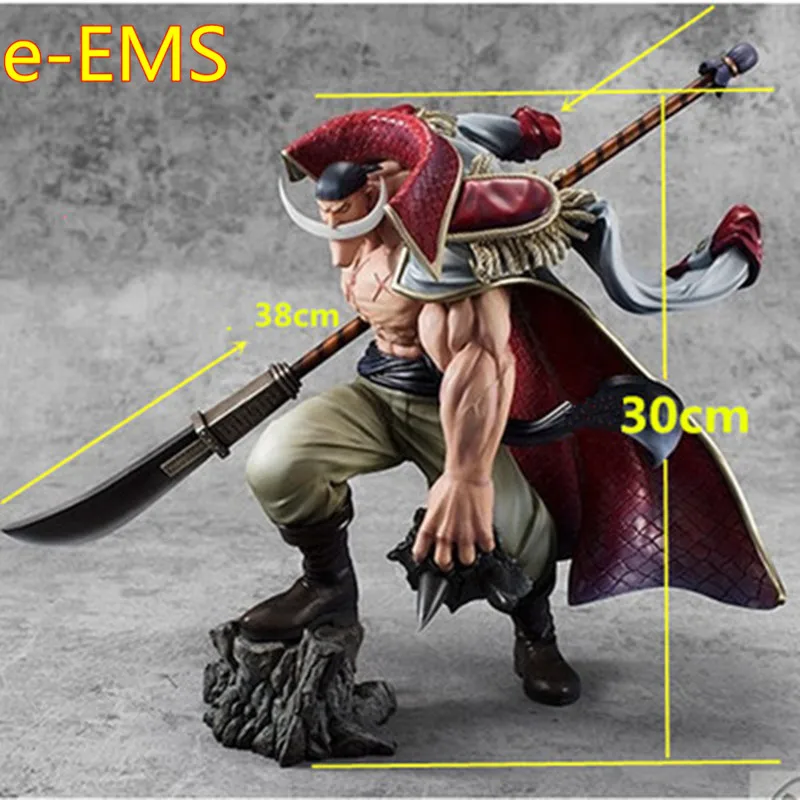Anime ONE PIECE Edward Newgate Whitebeard Combat Version Statue PVC Action Figure Model Toy