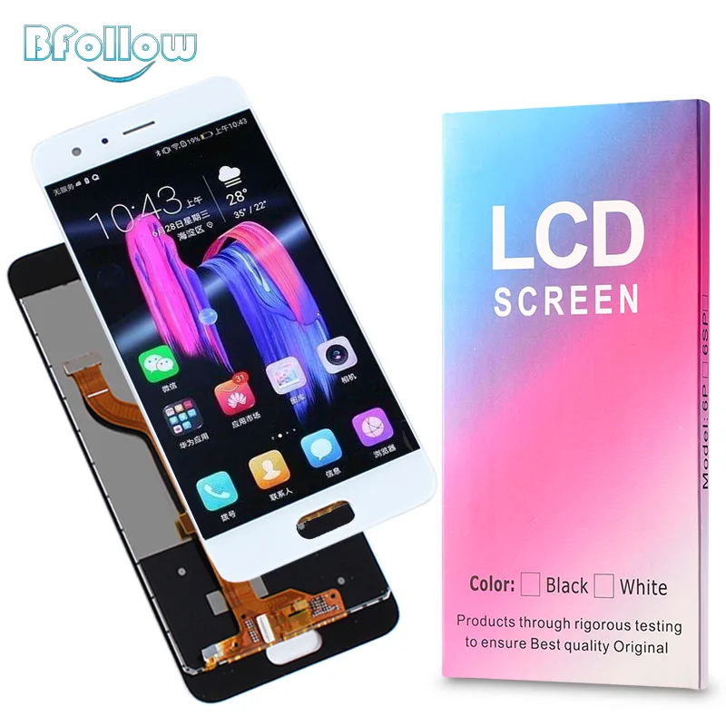 

BFOLLOW Original LCD Display for Huawei Honor 9 Digitizer Assembly Screen Replacement Free Fix Tools / Frame Glue