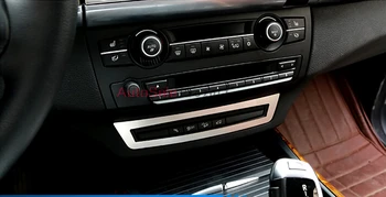 

Stainless Steel Chromium Styling Inner Center Control Button Decorative Frame Trim 1pcs For BMW X6 E71 2009 2010 2011 2012-2014