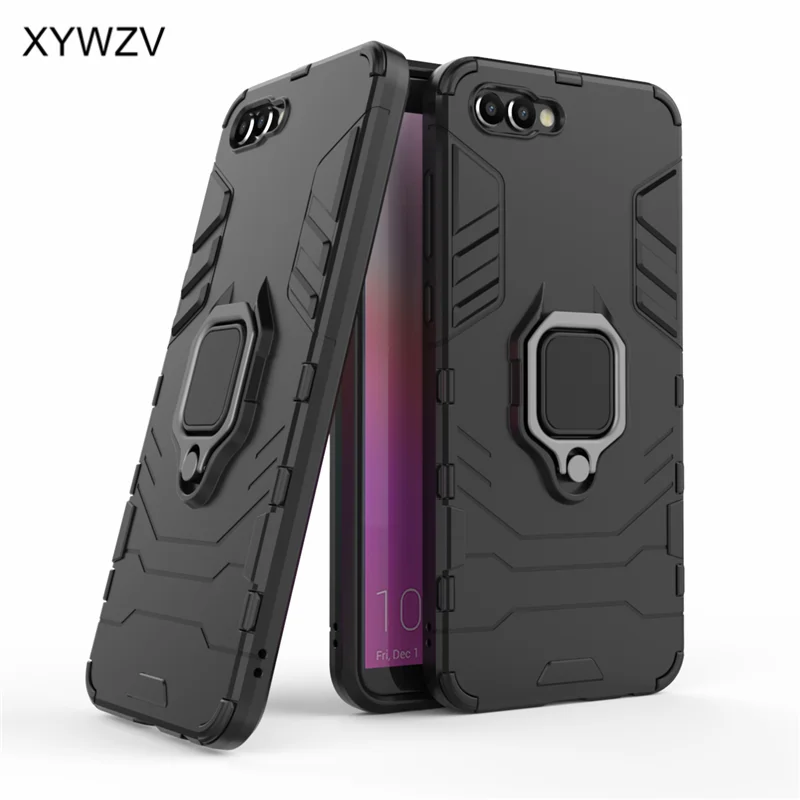 Armor Case Huawei Honor V10 Cover Metal Finger Ring Holder For Magnetic Phone Fundas |