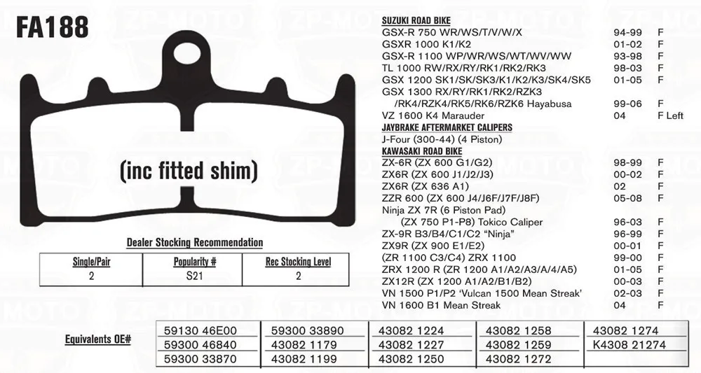 High-Quality CARBON CERAMIC ROAD BRAKE PADS For KAWASAKI ZRX 1100 97-00 ZX12R 00-03 ZRX 1200 R 01-08(Front