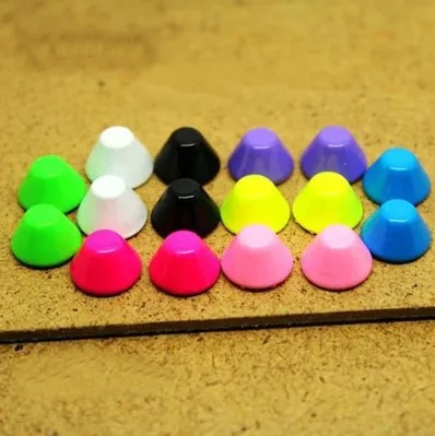 100 sets colorful 10x8mm punk bucket rivets for leather studs and spikes clothes diy accessory shoes bags | Дом и сад