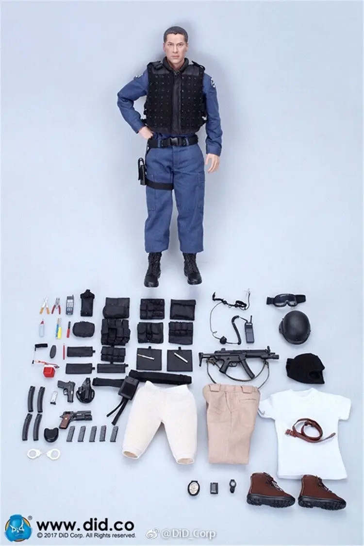 

DID MA1003 1/6 LAPD SWAT '90s Kenny Speed Los Angeles Police 12" Collectible Action Figure
