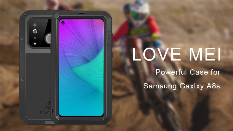 Love Mei металлический чехол для samsung Galaxy A9 A8 A6 плюс A9S A8S S10 5G Plus S10E A70 бронированный противоударный чехол для телефона чехол