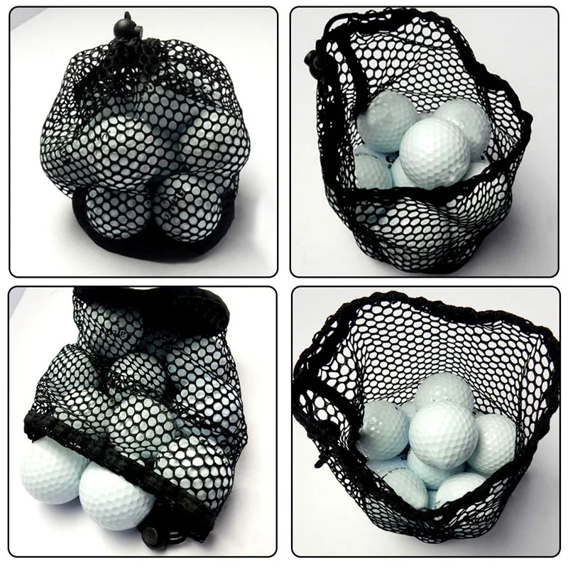 2 предмета в комплекте сумка для гольфа сетчатая нейлоновая сумка для хранения ремень раздвижные шнурок для гольфа, тенниса мяч Душ