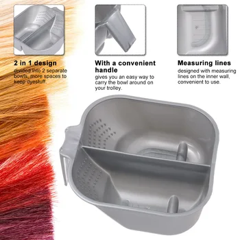 

Hair Color Mixing Bowls with Holder Hair Dyestuff Cream Paint Stirring Bowl Hair Dye Styling Accessories Hair Dyeing Bowl