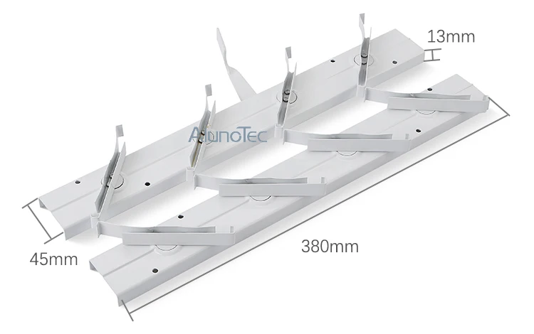 Aluno SF-400 4 дюйма клипса 11 лезвия 1003 мм(H) жалюзи рама позволяют вентиляцию, когда двери закрыты