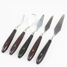 5 шт./компл. профессиональная лопатка из нержавеющей стали нож смешивания лопатка-скребок ножи для художественная картина маслом смешивания цвета