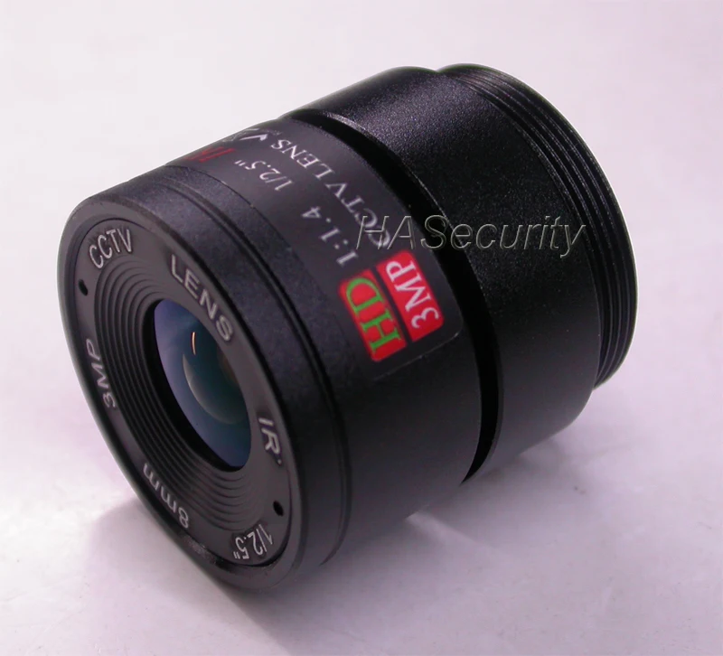 8 мм CS mount 3.0MP 1/2. " F1.4 объектив для камеры видеонаблюдения