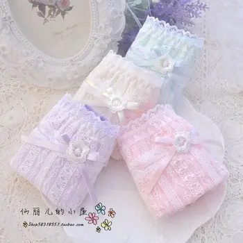 

water soluble ladies princesses lovely pure cotton low waist lace women's underwear calcinha thong string culotte femme majtki