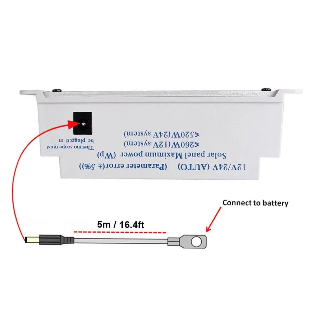 Sun yoba 20A 12 V/24 V MPPT Контроллер заряда для фотоэлектрических систем и три таймер+ 16.4ft кабель