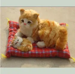 Бесплатная доставка будет называться имитационная модель кошки кукла плюшевая игрушка кошка предметы интерьера подарок на день рождения