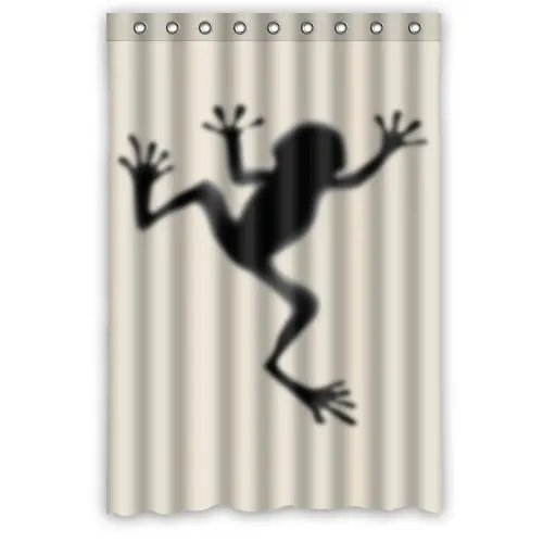 

Comfort Home Style Custom Tree Frog Silhouette Shadow Funky Pattern Design Waterproof Polyester Fabric Shower Curtain