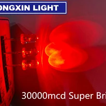 1000 шт 5 мм красный светодиодный лазерный диод 2 Pin прозрачные круглые Ультра яркие красные/зеленые/5 мм 30000mcd светодиодный 620-625nm светильник излучающая Диодная лампочка со сквозным отверстием