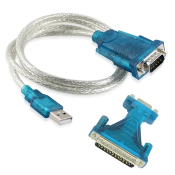 

USB 2.0 To RS232 Serial Com Port 9 PIN Serial DB25 DB9 Adapter Cable Converter With Adapter