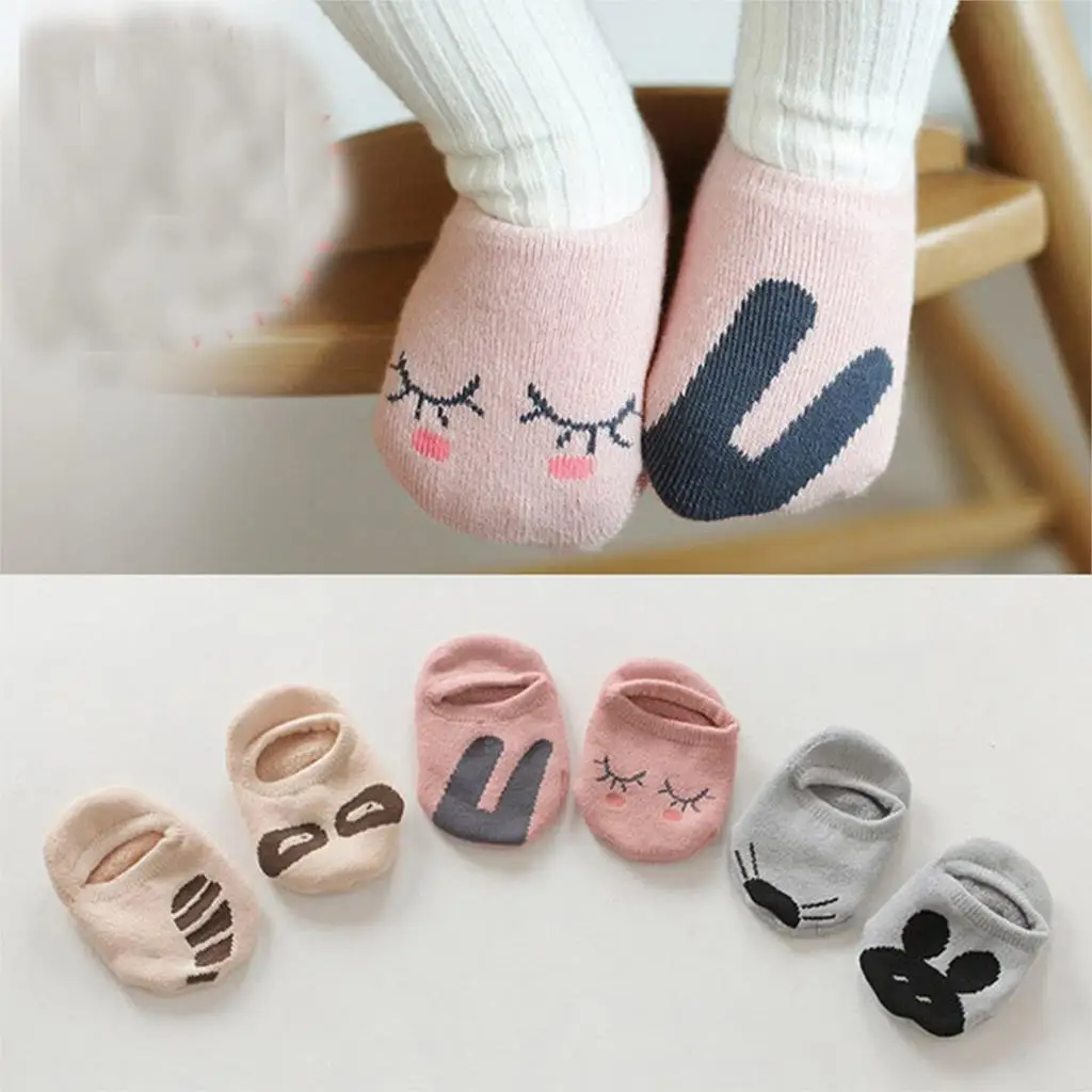 

Unisex Cotton Ankle Baby Socks For Boy Girl Infant Toddler Cute Cartoon Short Floor Anti Slip Socks Spring Summer Style