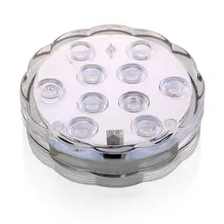 12 шт./лот Водонепроницаемый Дизайн центральным маленький круглый свет База для Вазы кристаллами Стекло