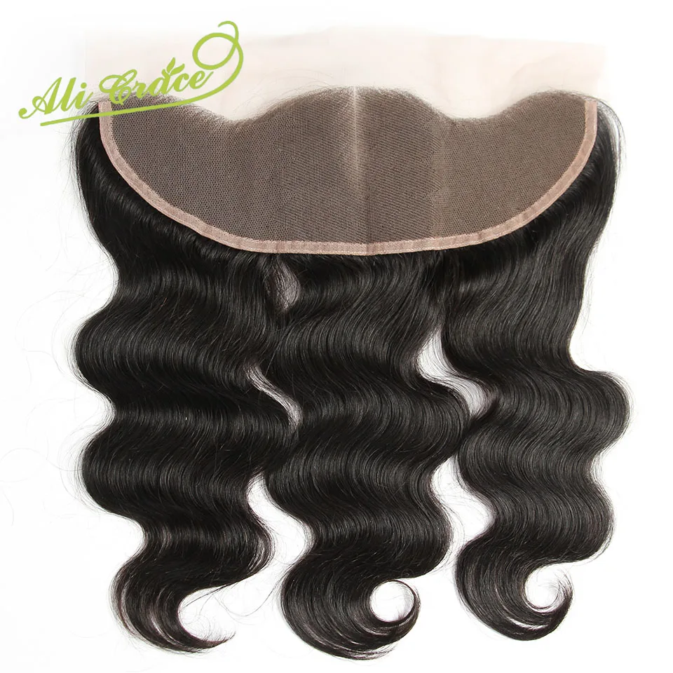 

Ali Grace Malaysian Body Wave Lace Frontal Closure 13*4 Body Wave Full Lace Frontal Unprocessed Human Hair Body Wave Closure