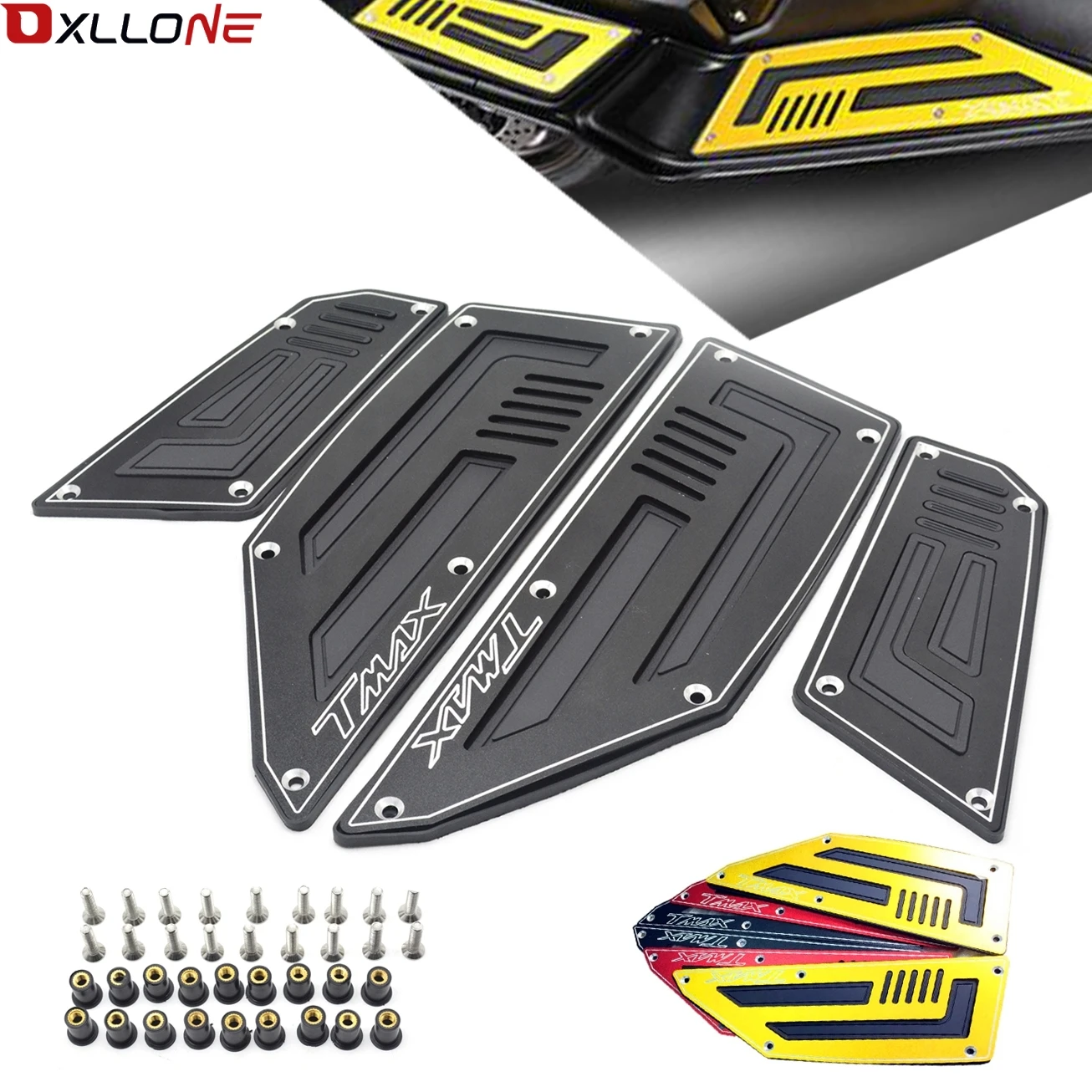 

Motorcycle Foot Plate Motorbike Footboard Steps Foot Plate For YAMAHA TMAX530 T-MAX530 T MAX 530 2012 2013 2014 2015 2016