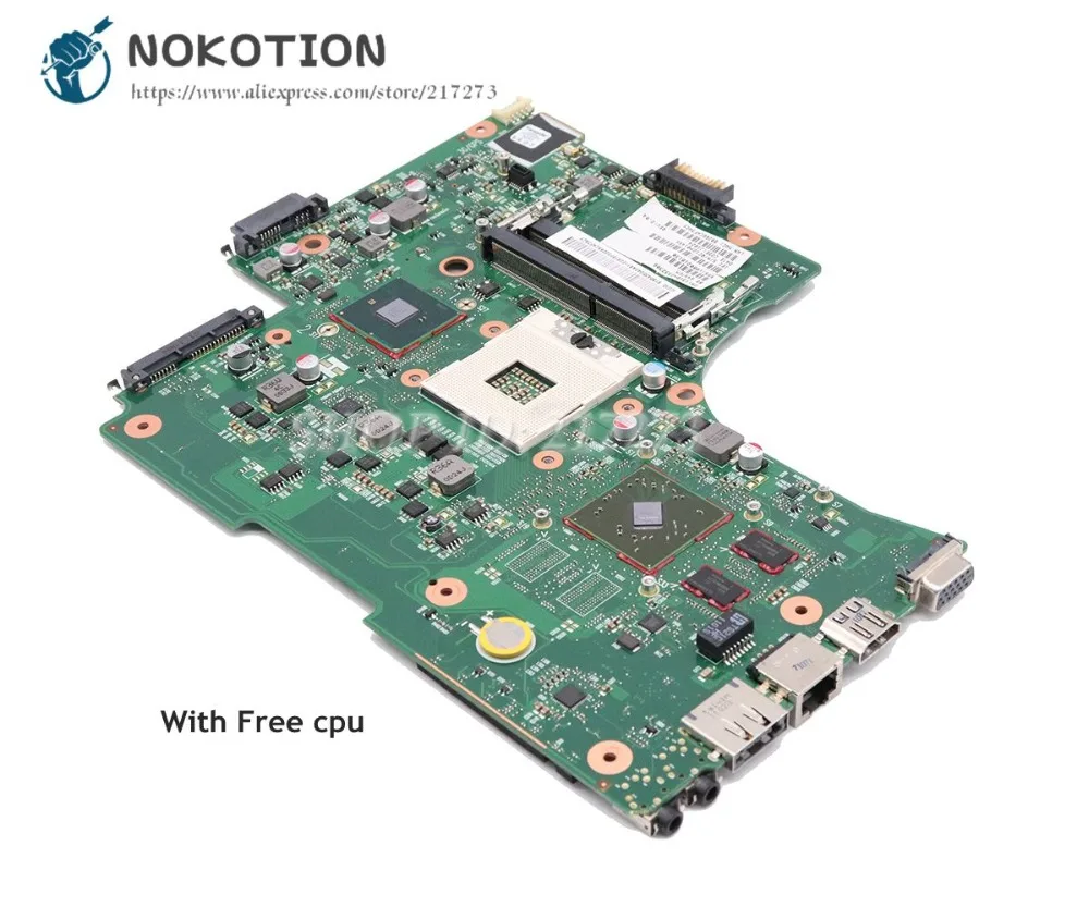 Материнская плата NOKOTION для ноутбука Toshiba Satellite L650 L655 HM55 DDR3 HD4500 gpu V000218030 V000218130 V000218140
