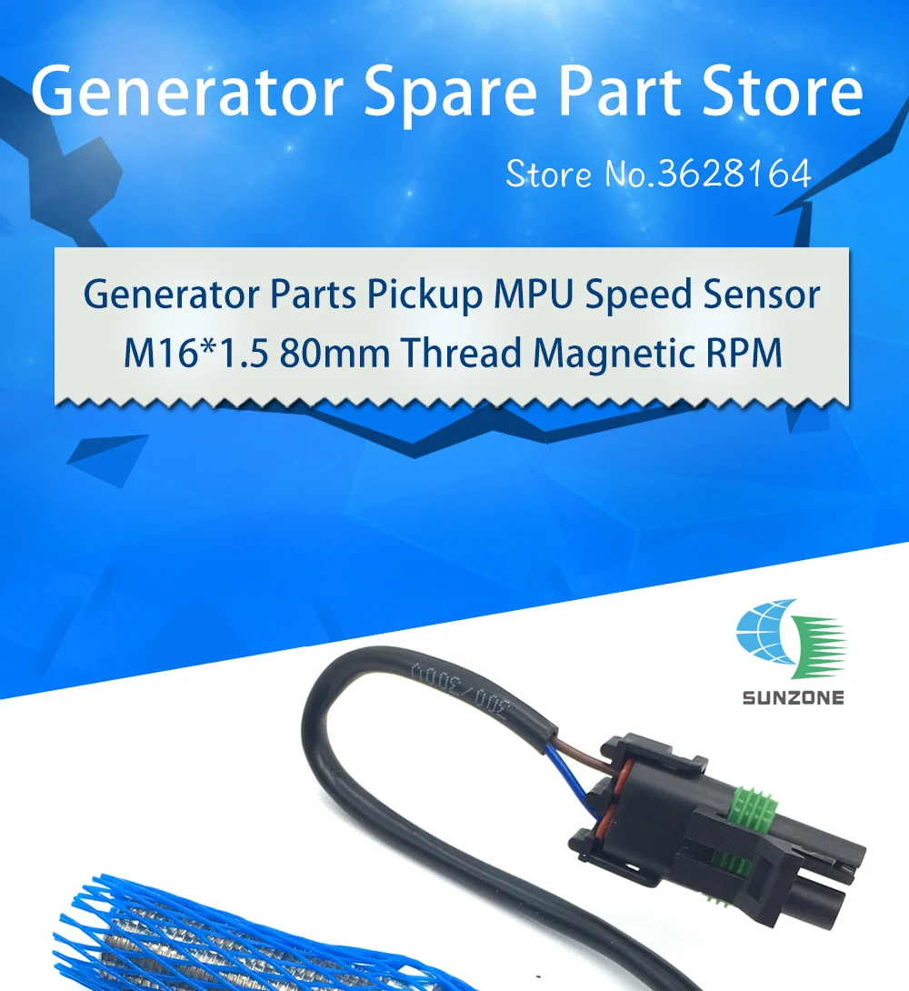 sensor de captação de velocidade m16 * 1.5mm mpu m16
