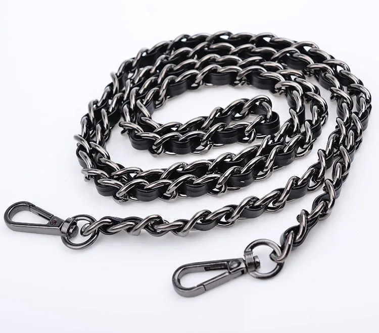 Top Quality 120cm handbag metal chains for bags PU purse chain straps