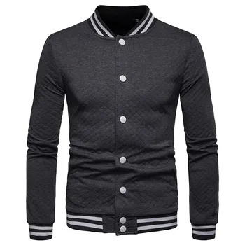 

New Mens Baseball Jacket Men 2019 Fashion Design Solid Mens Slim Fit Stand College Varsity Jacket Men Brand Stylish Veste Homme