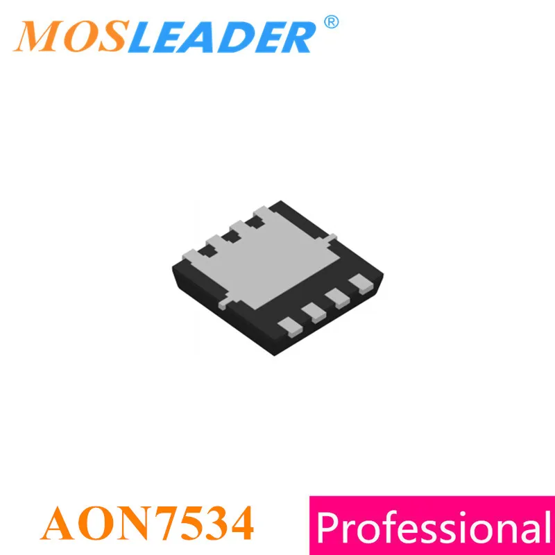

Mosleader AON7534 DFN3X3 100PCS 500PCS 1000PCS QFN8 N-Channel 30V 30A Chinese High quality Mosfets