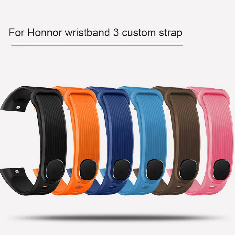 HANGRUI спортивный силиконовый ремешок для huawei honor Band 3, умный Браслет, регулируемый ремешок для honor Band 3, ремень с ремонтным инструментом