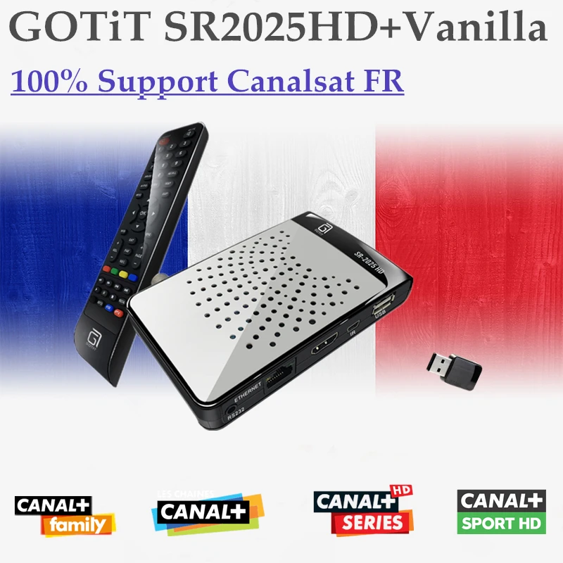 Prix pour GOTiT MINI DVB-S2 SR2025HD Sunplus1507A H.265 Satellite Récepteur récepteur + 1 Année CCcam Vanille IPTV 100% Canal + Canalsat FR Be1n Prix pour GOTiT MINI DVB-S2 SR2025HD Sunplus1507A H.265 Satellite Récepteur récepteur + 1 Année CCcam Vanille IPTV 100% Canal + Canalsat FR Be1n