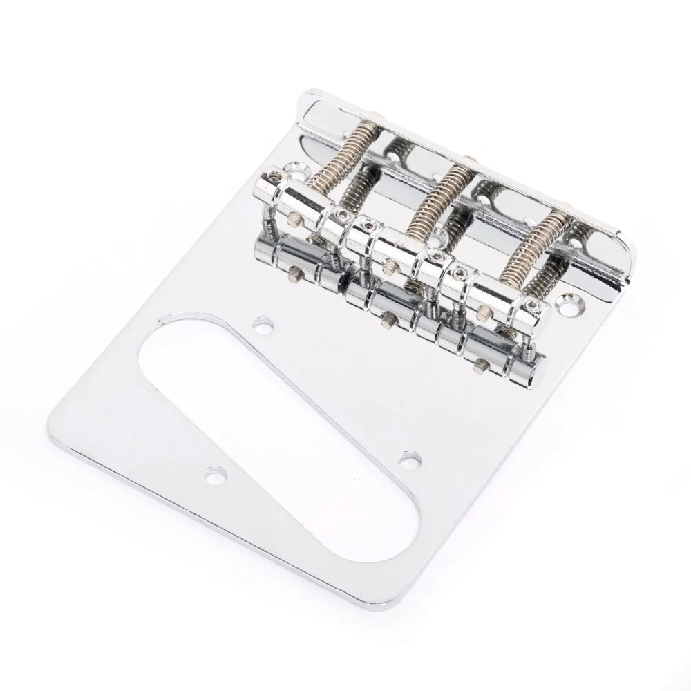 Регулируемый 3 седельный мост Musiclily для гитары Telecaster хромированный|guitar bridge|electric