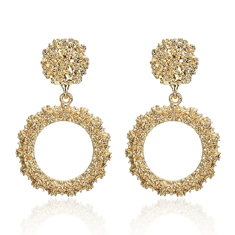 

Big Vintage Earrings For Women Geometric Statement Earring Earing Hanging Bohemian Round Pendant Charm Jewelry
