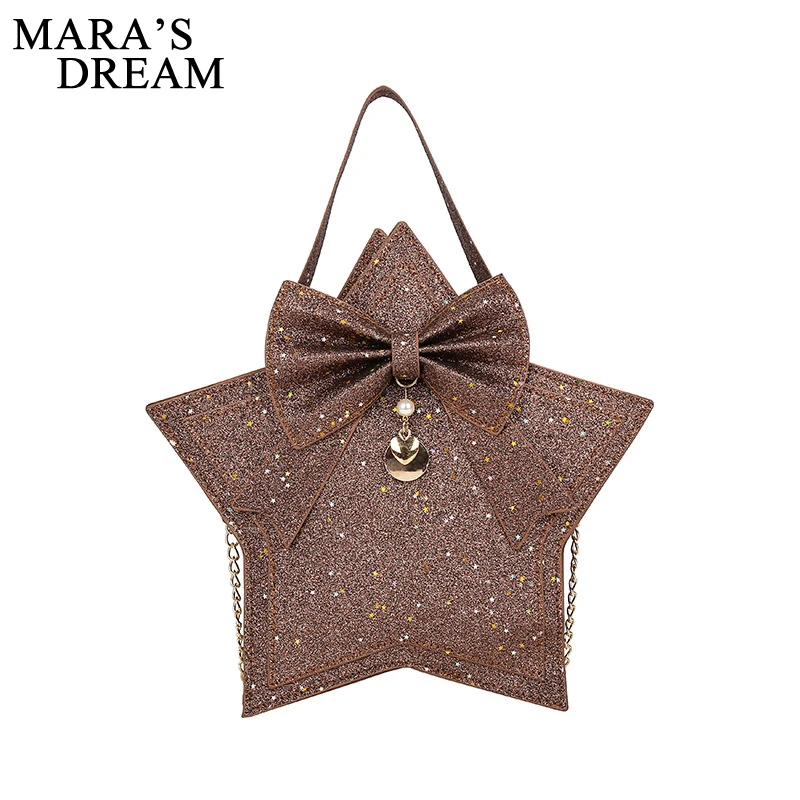 Сумка Mara's Dream женская с блестящими блестками мессенджер из искусственной кожи