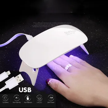

Anmas Rucci 6W Mini Nail Lamp LED Nail Art Manicure Portable Nail Lamp Support USB Charger UV LED Nail for Lamp